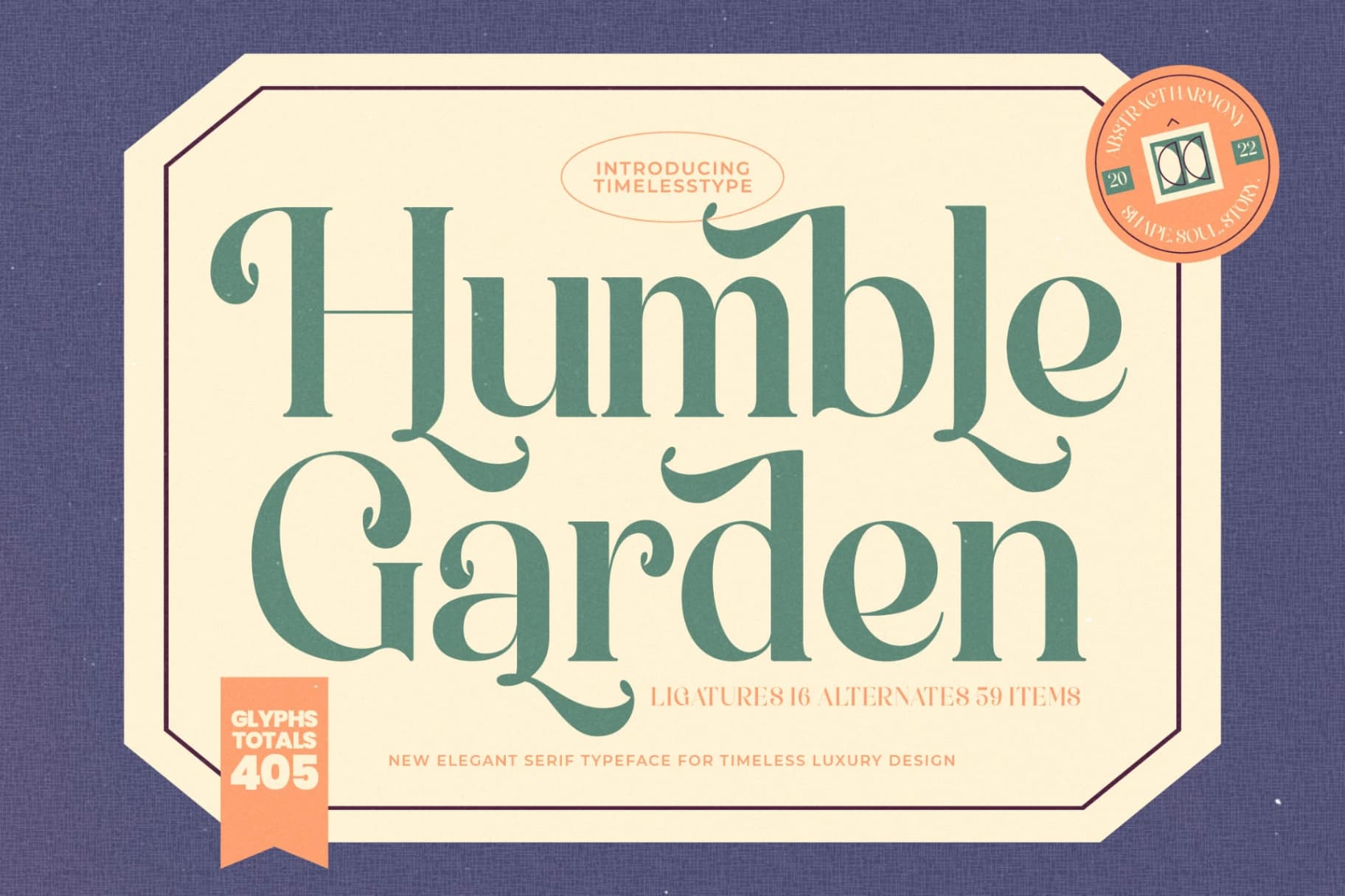 Preview 1 for Humble Garden - New Elegant Serif Font