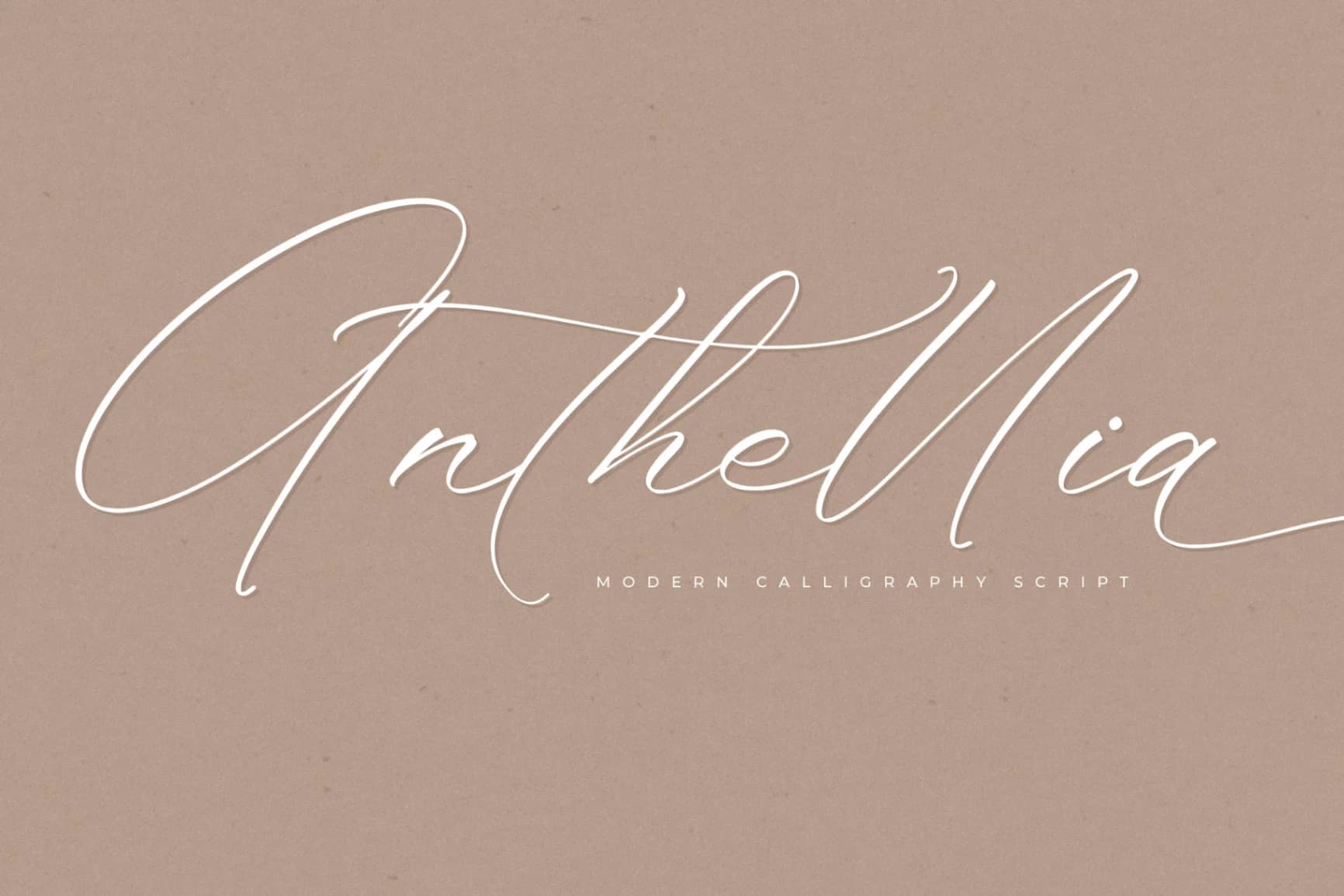 Preview of Anthellia – Modern Calligraphy Script font
