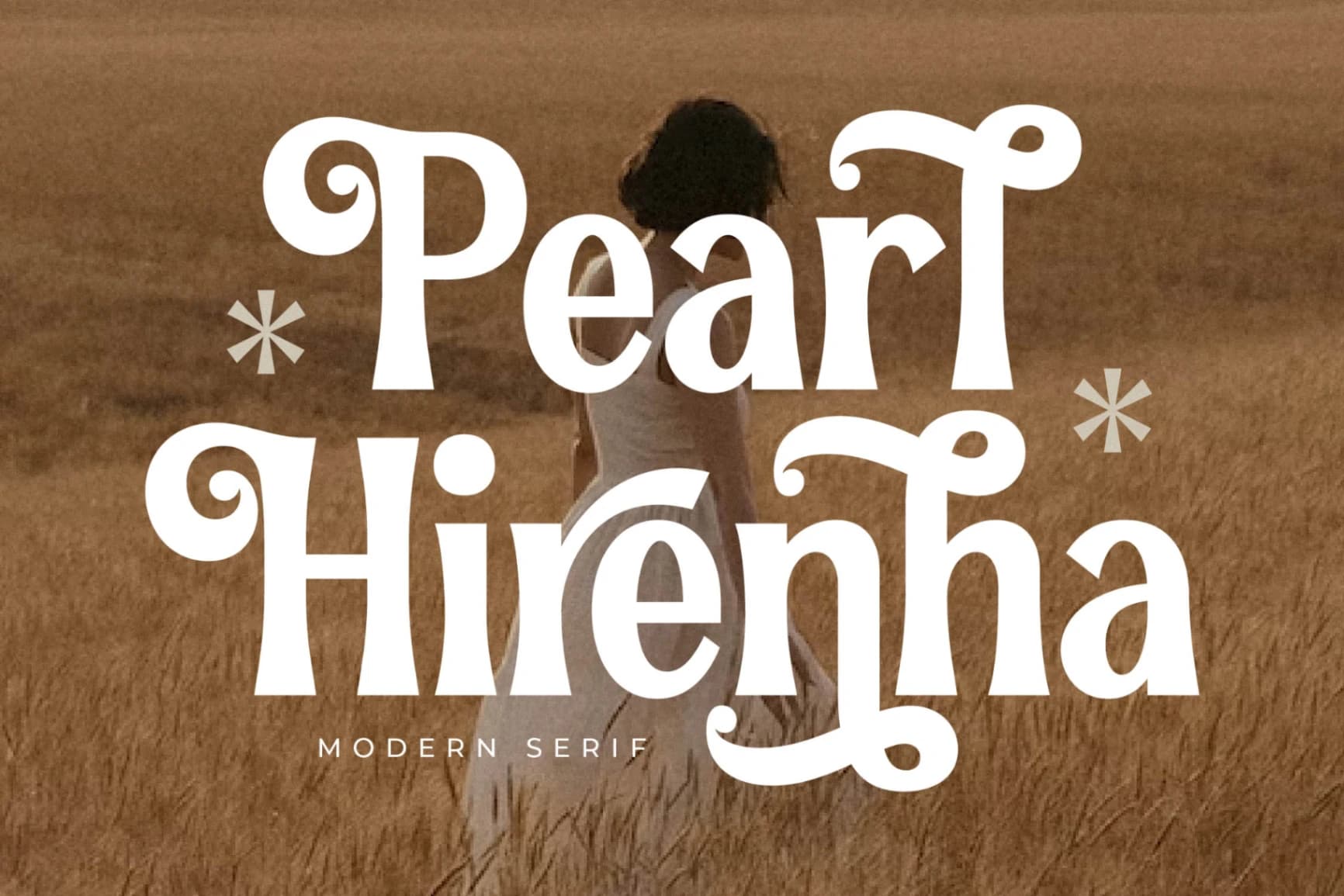 Preview 1 for Pearl Hirenha - Modern Serif Font