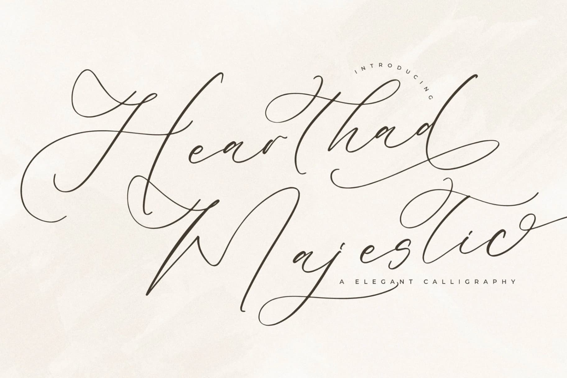 Preview of Hearthad Majestic – Elegant Calligraphy Font font