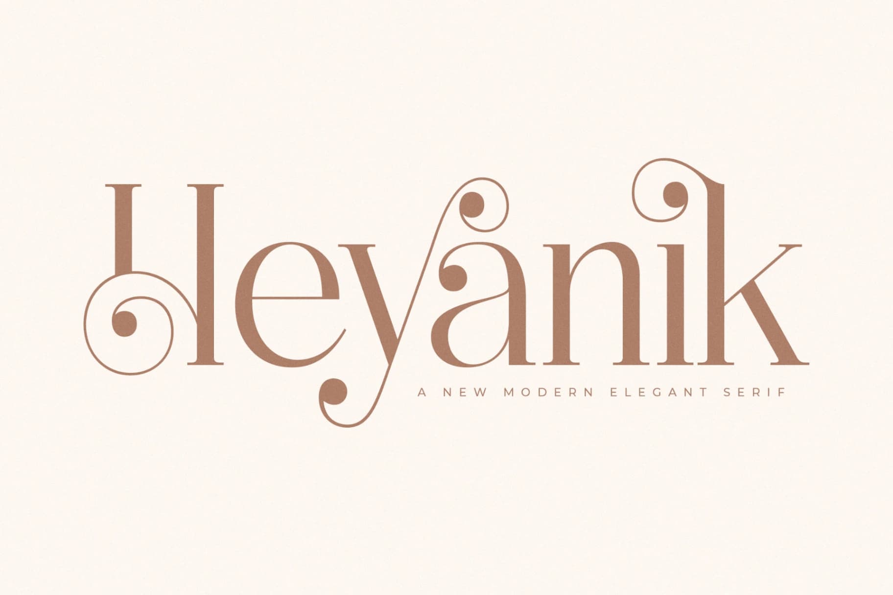 Preview 1 for Heyanik - New Modern Elegant Serif
