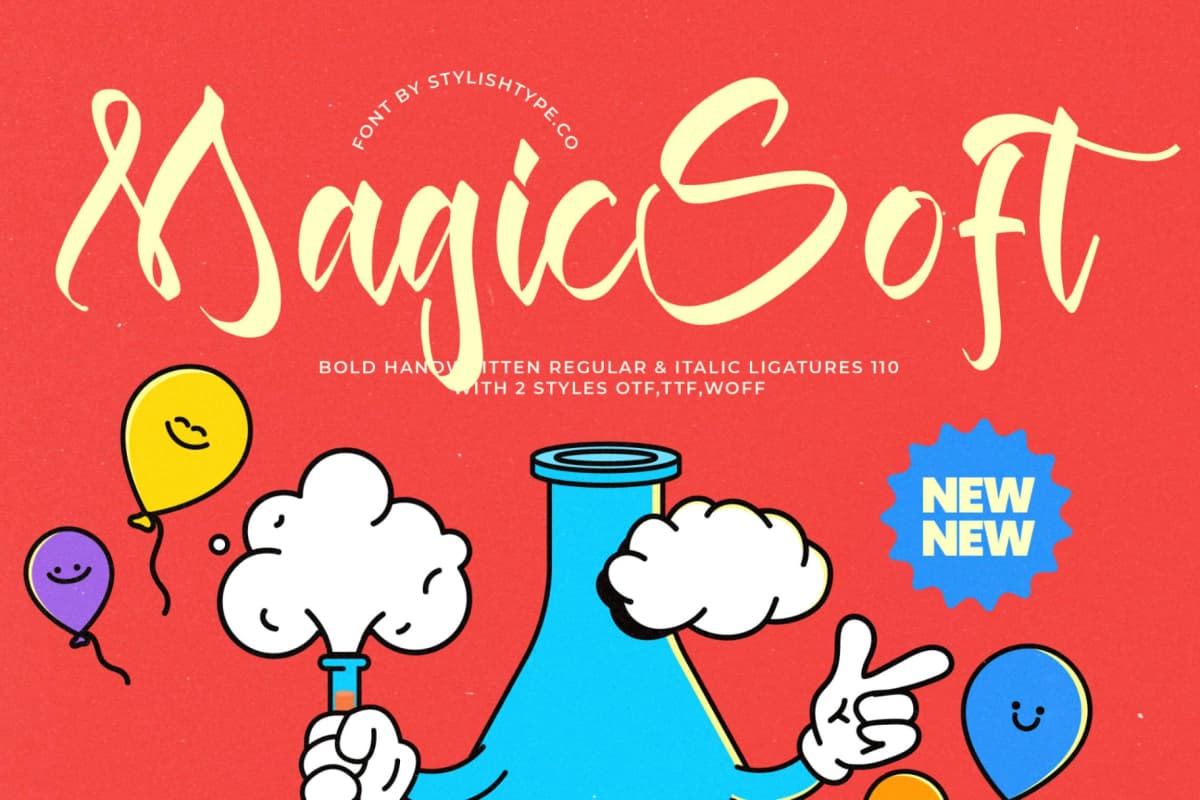 Magic Soft - Bold Handwritten Font font preview 1