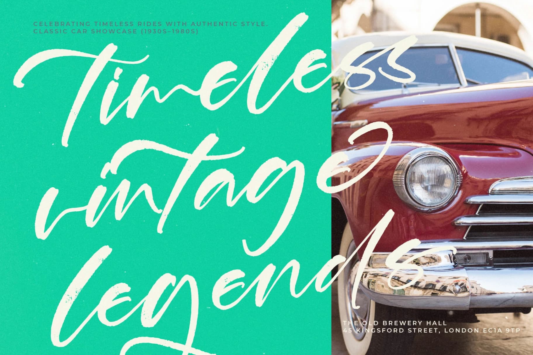 Preview 13 for Heritage Diamond - Modern Handbrush Script