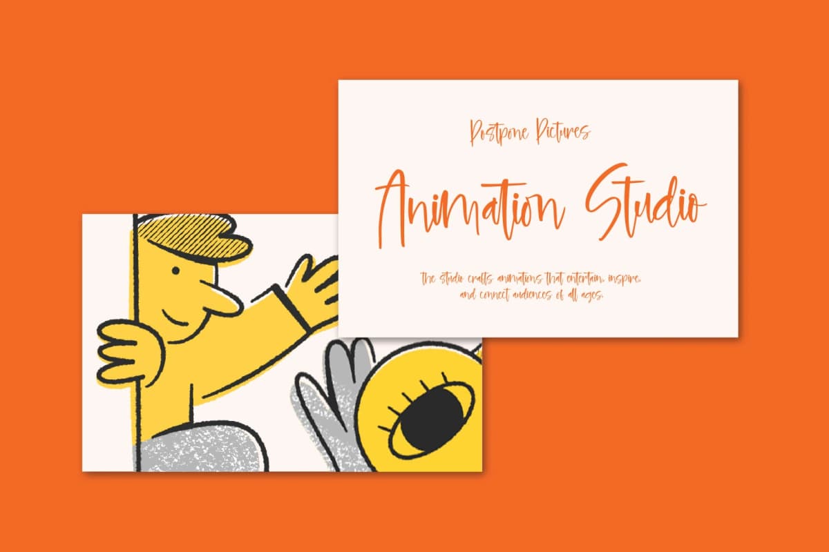 Hilarity Broadcast - Bold Handwritten Script font preview 6