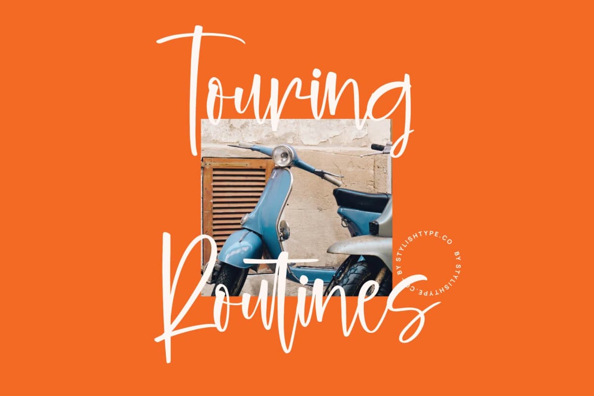 Hilarity Broadcast - Bold Handwritten Script font preview 8