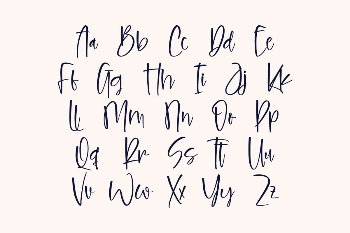 Hilarity Broadcast - Bold Handwritten Script font preview 9