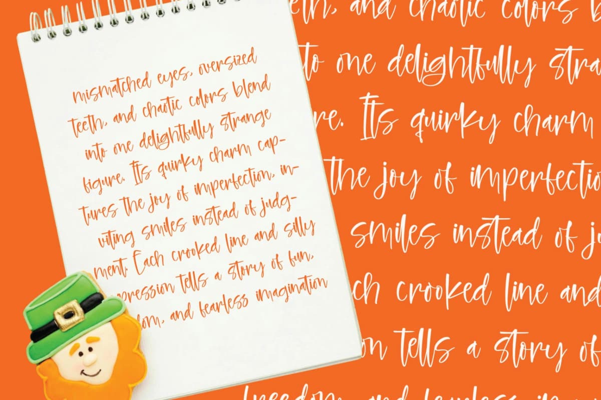Hilarity Broadcast - Bold Handwritten Script font preview 4