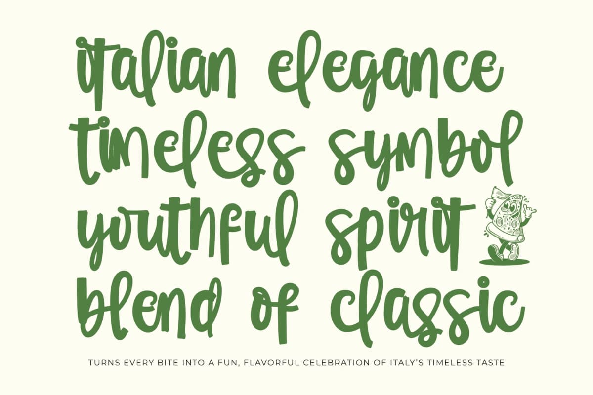 Preview 7 for Orange Potluck - Brush Handwritten Font