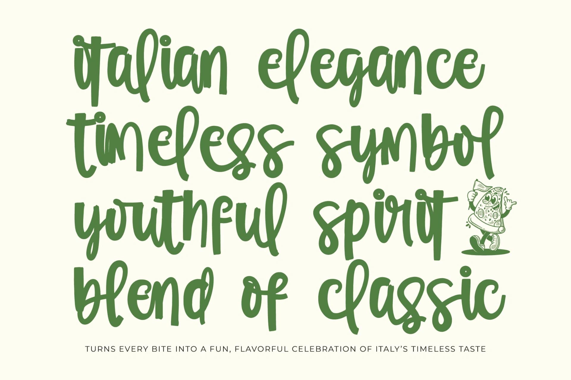 Preview 7 for Orange Potluck - Brush Handwritten Font