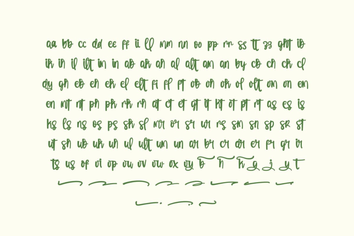 Preview 13 for Orange Potluck - Brush Handwritten Font