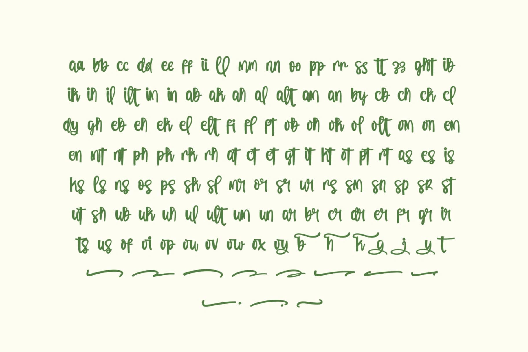 Preview 13 for Orange Potluck - Brush Handwritten Font