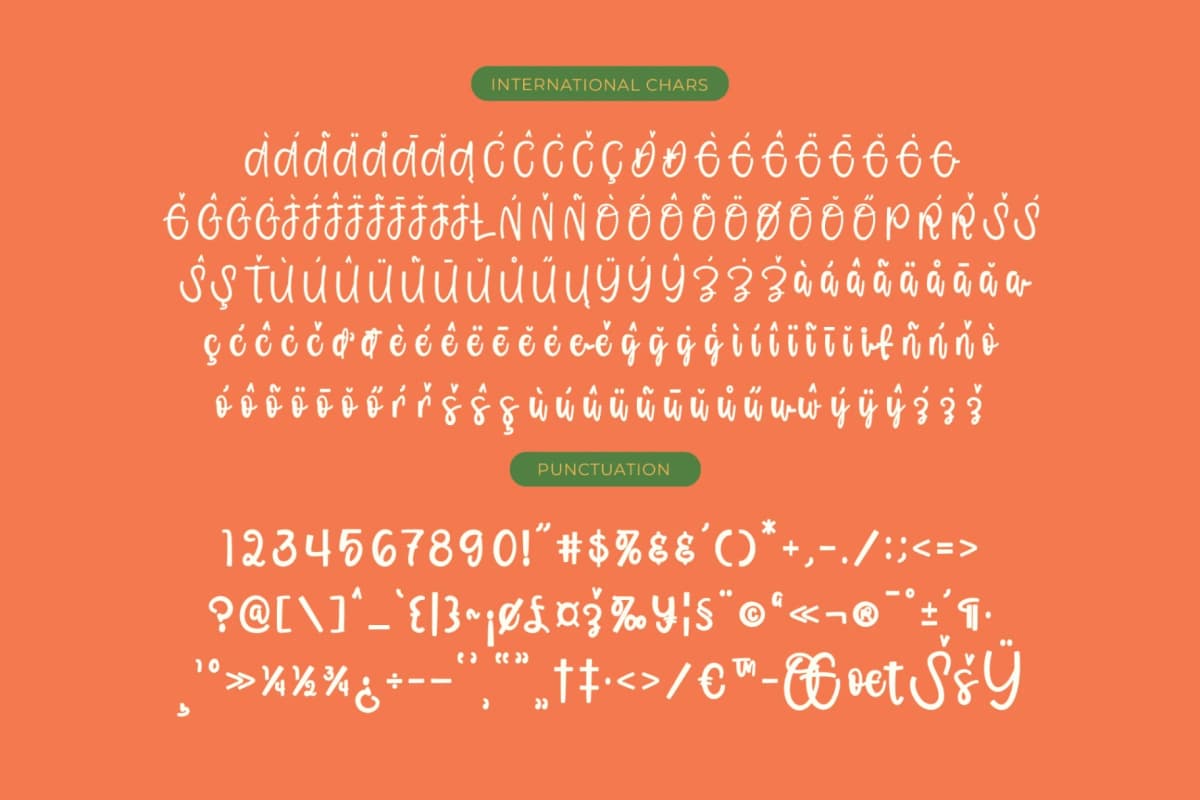 Preview 14 for Orange Potluck - Brush Handwritten Font