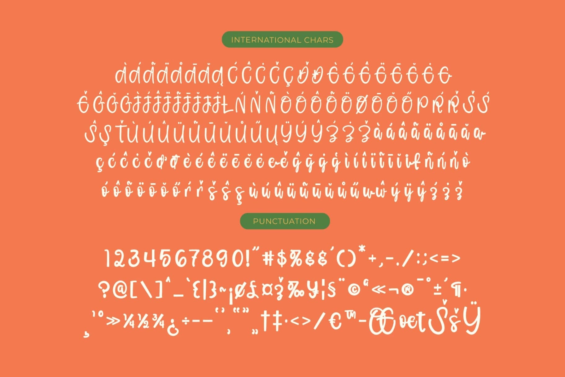 Preview 14 for Orange Potluck - Brush Handwritten Font