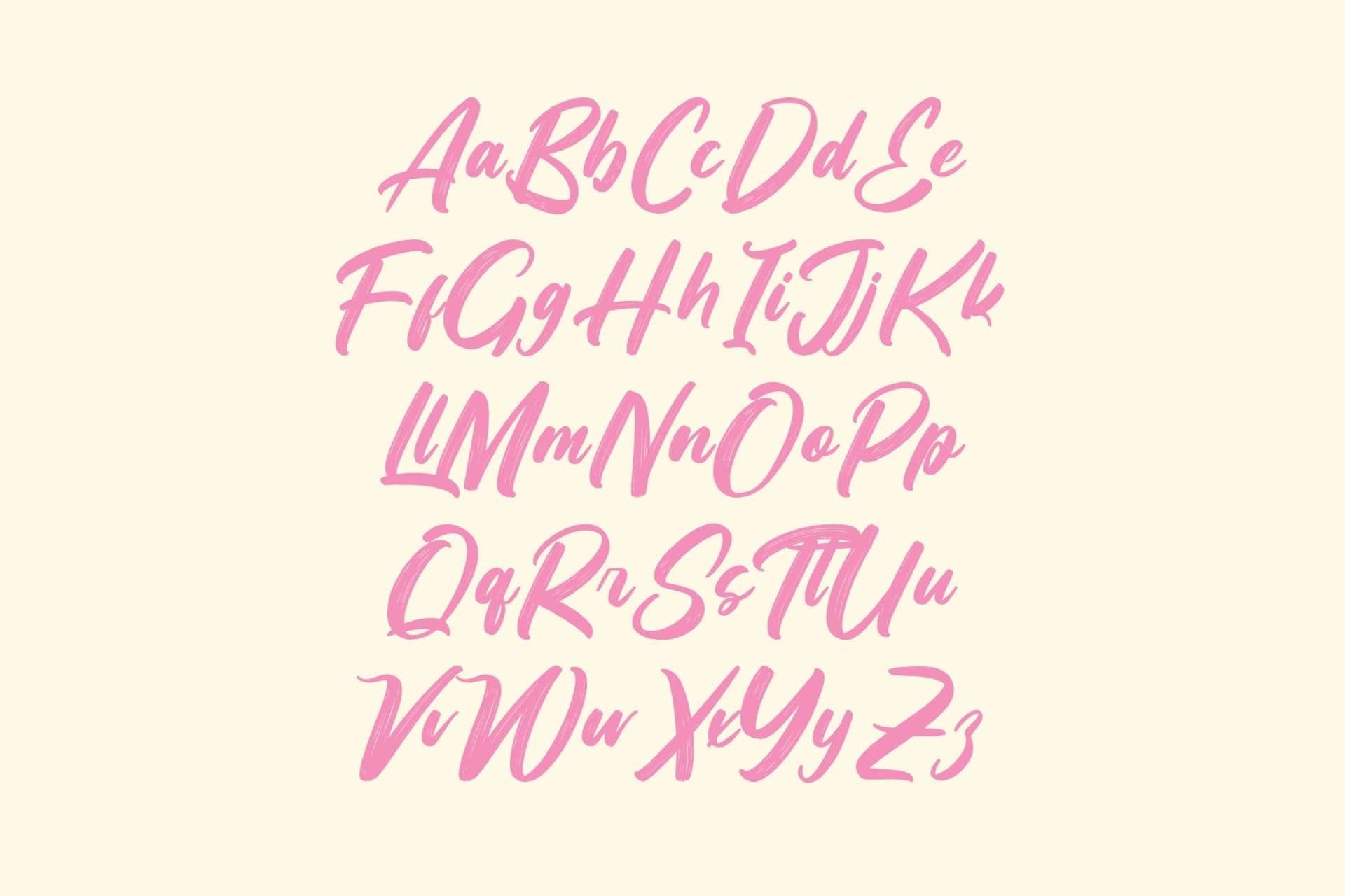 Preview 13 for Pinkan Twistera – Modern Brush Script Font