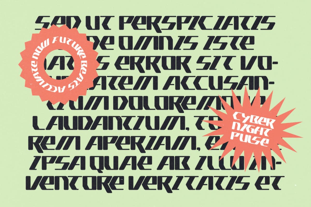 Preview 10 for Cyber Motion - New Futuristic Display Font