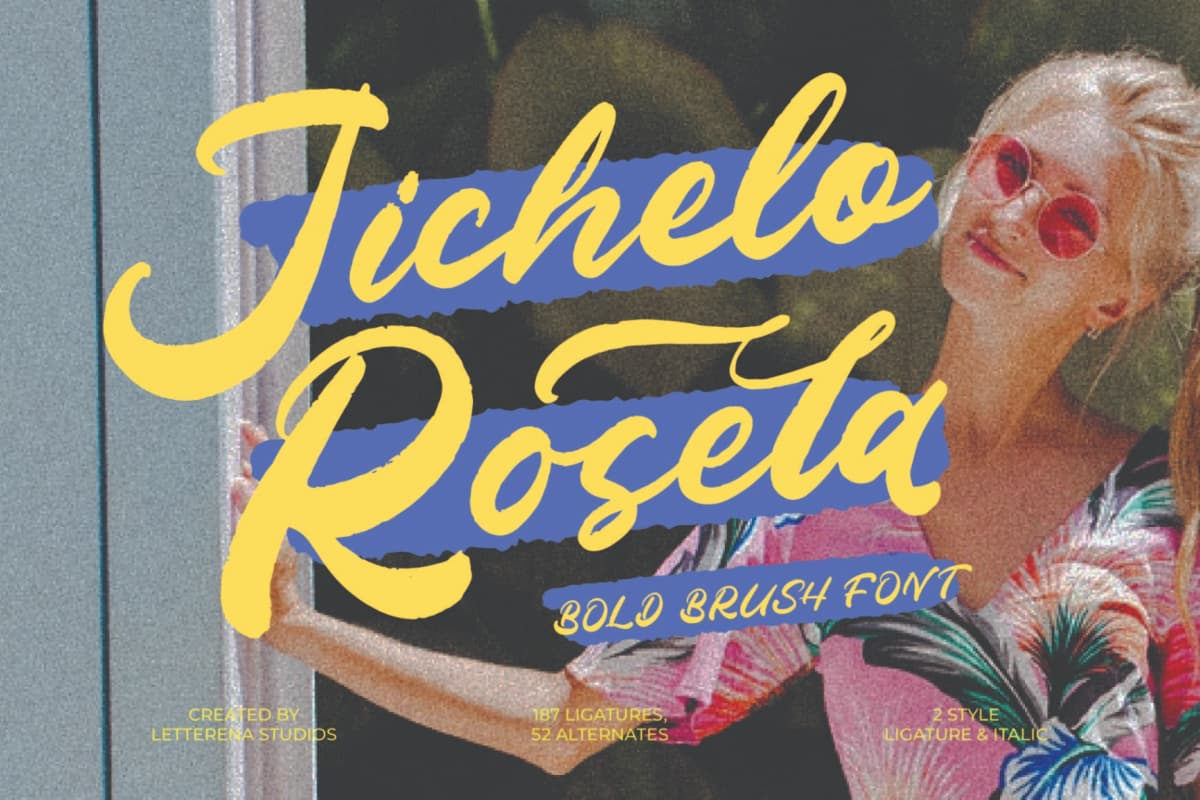 Preview of Jichelo Rosela – Bold Brush Font font