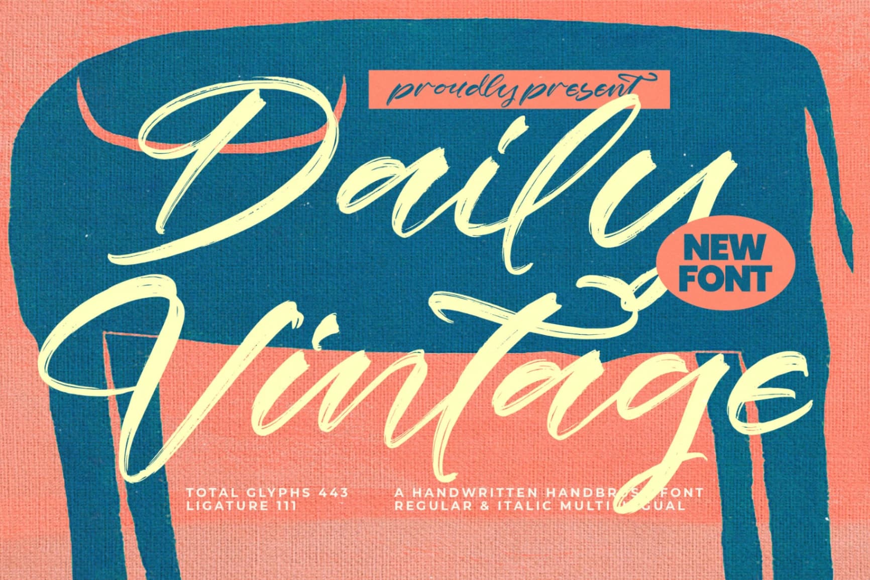 Preview 1 for Daily Vintage - Handwritten Brush Font