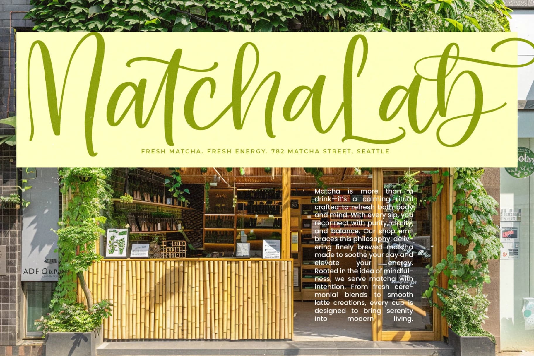 Preview 4 for Shelter Natural - Natural Handwritten Font