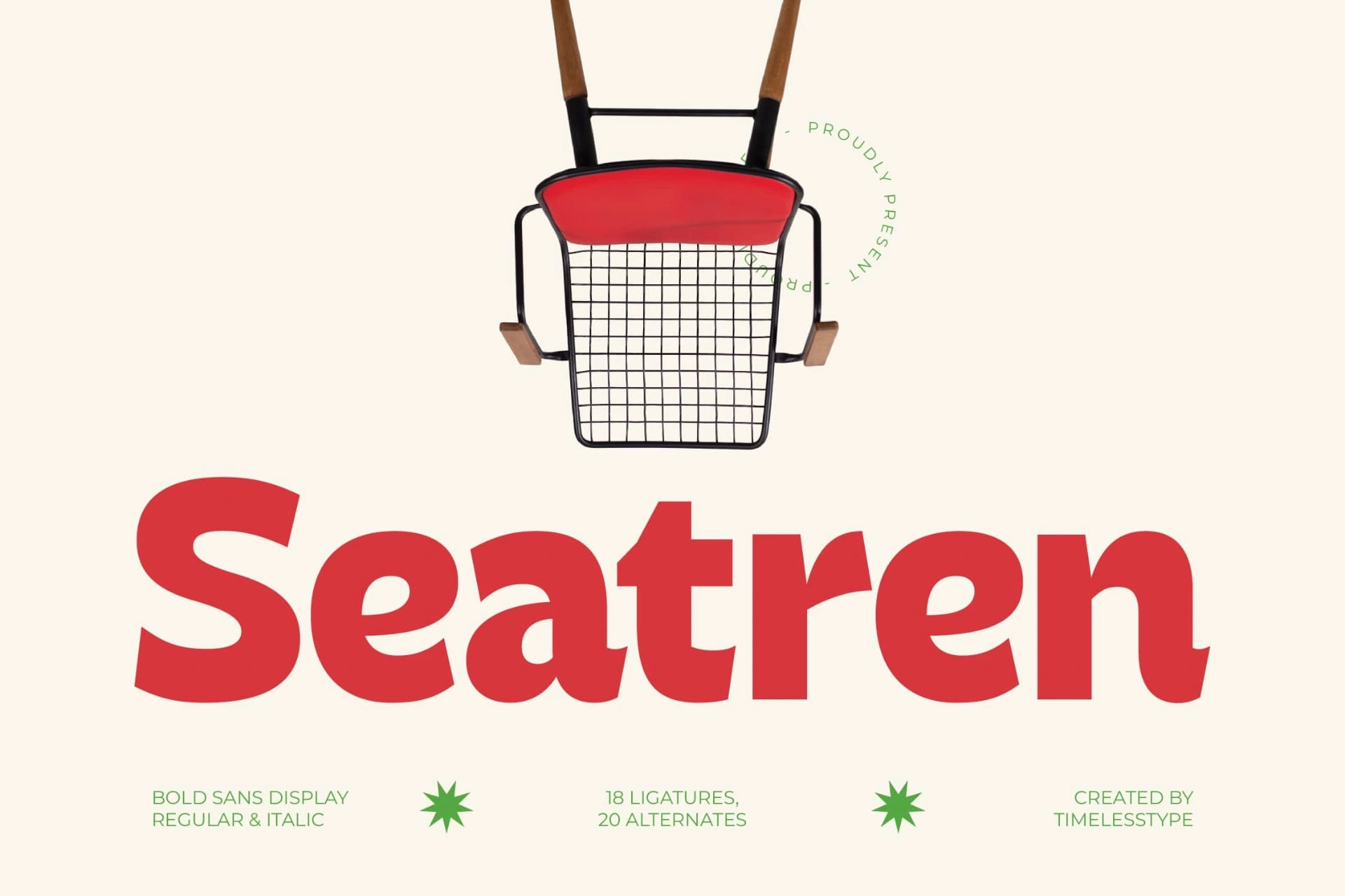 Preview of Seatren - Bold Sans Display Font font