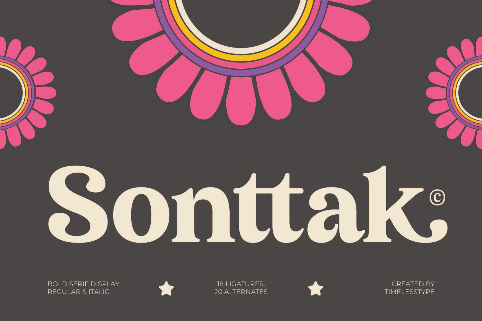 Preview 1 for Sonttak - Bold Serif Display Font