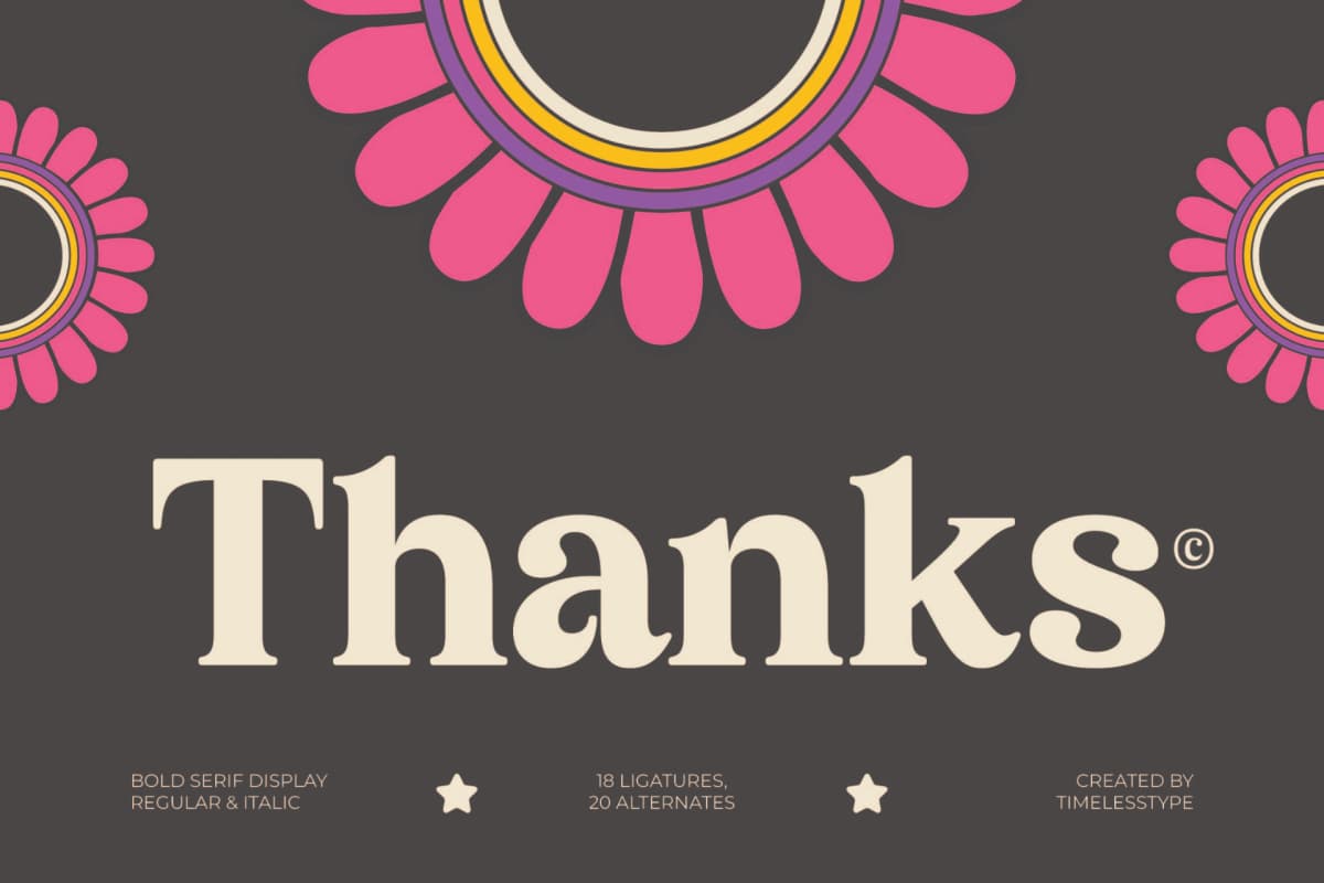Sonttak - Bold Serif Display Font font preview 15