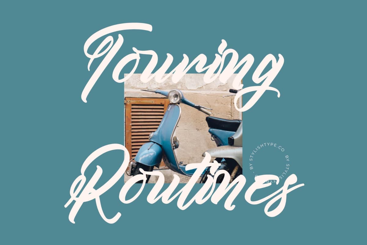 Kamperly Vacation - Bold Calligraphy Font font preview 2
