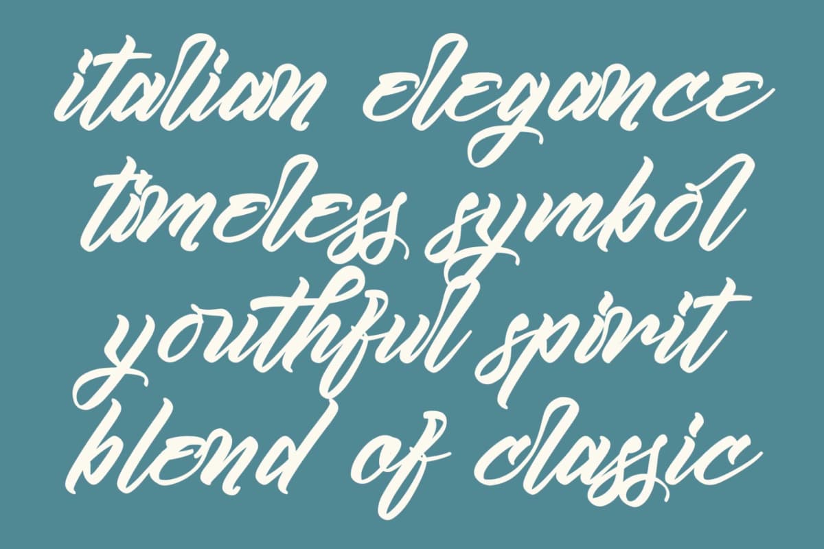 Kamperly Vacation - Bold Calligraphy Font font preview 6