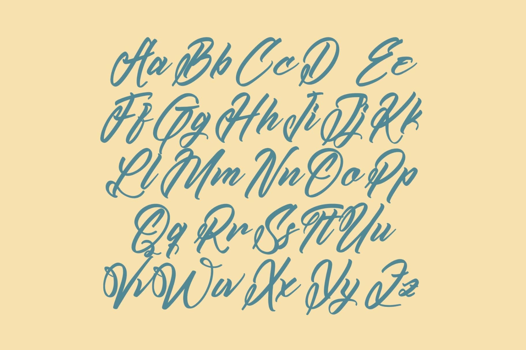 Preview 9 for Kamperly Vacation - Bold Calligraphy Font