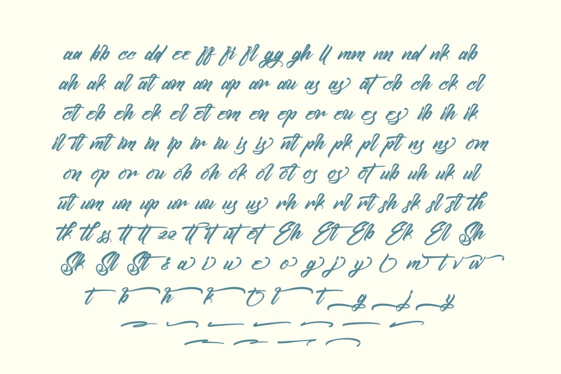 Preview 13 for Kamperly Vacation - Bold Calligraphy Font