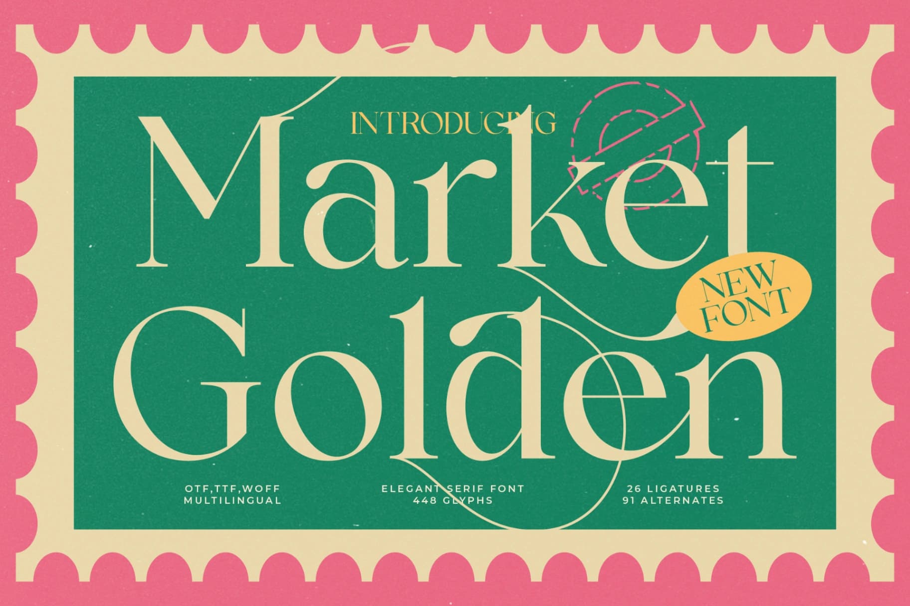 Preview 1 for Market Golden - Elegant Serif Font