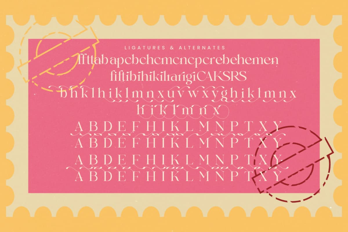 Market Golden - Elegant Serif Font font preview 14