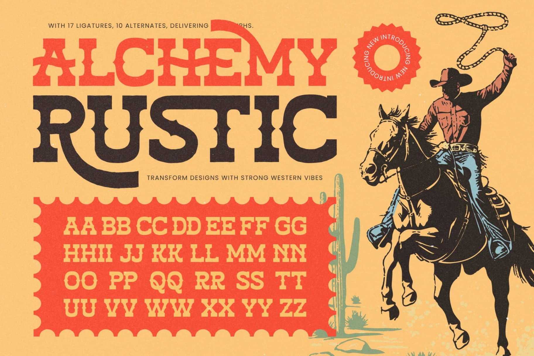 Preview of Alchemy Rustic - Slab Serif Font font