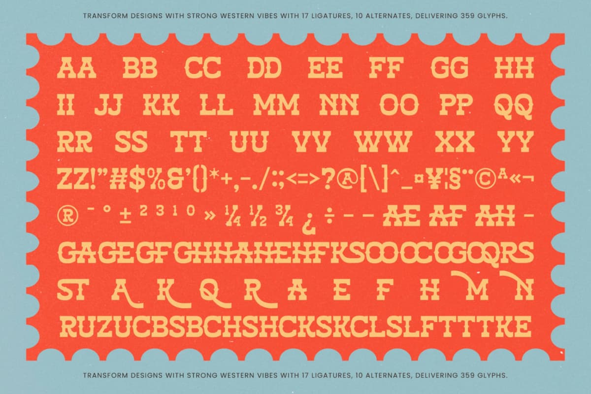 Alchemy Rustic - Slab Serif Font font preview 15
