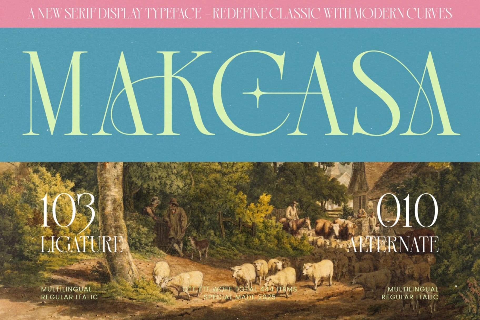 Preview 1 for Makcasa New Serif Display Typeface