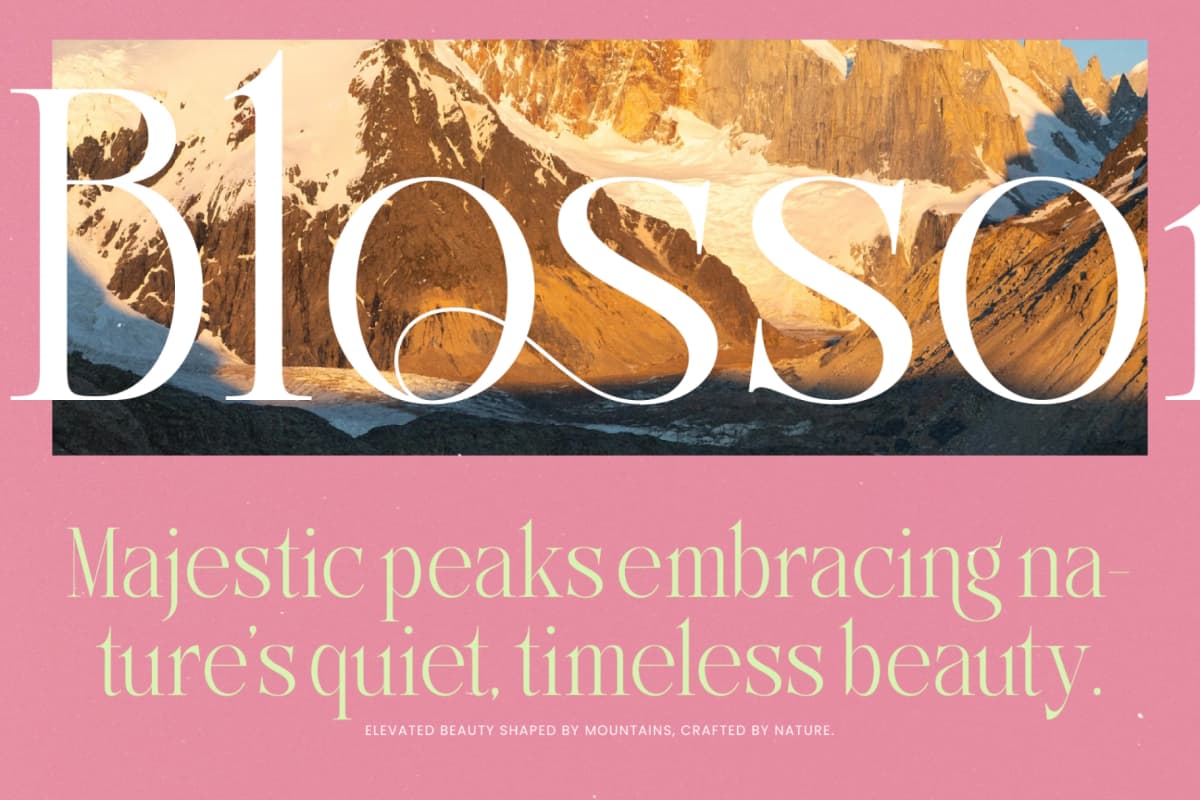 Makcasa New Serif Display Typeface font preview 6