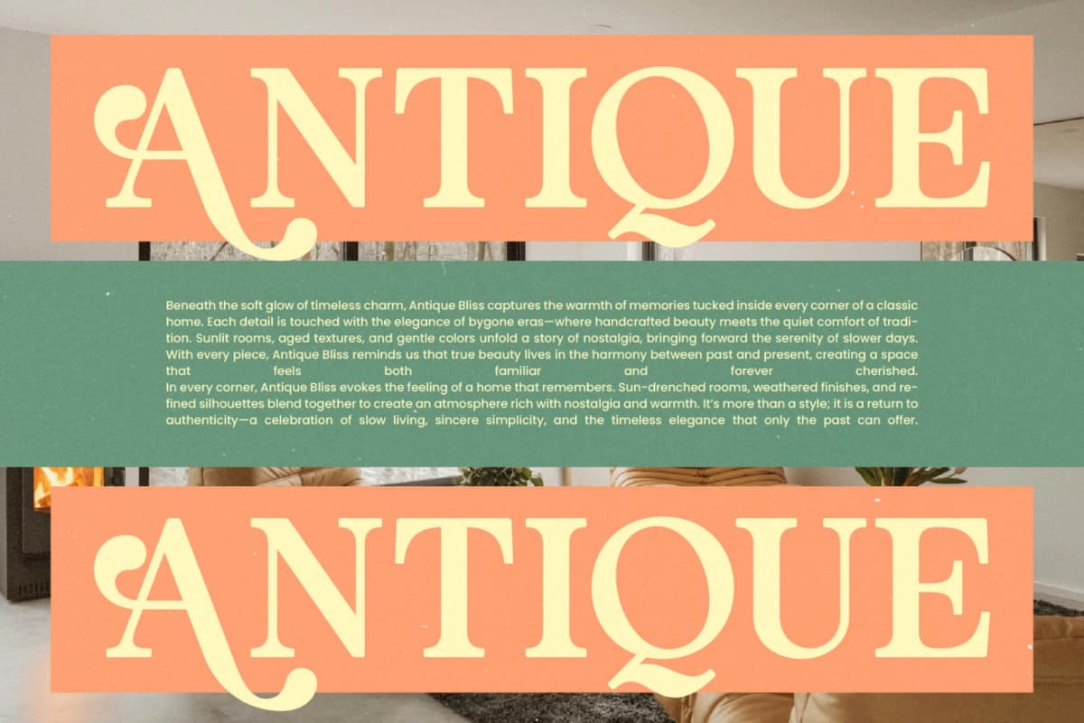 Heritale Aubrey - New Bold Serif Display Font font preview 11