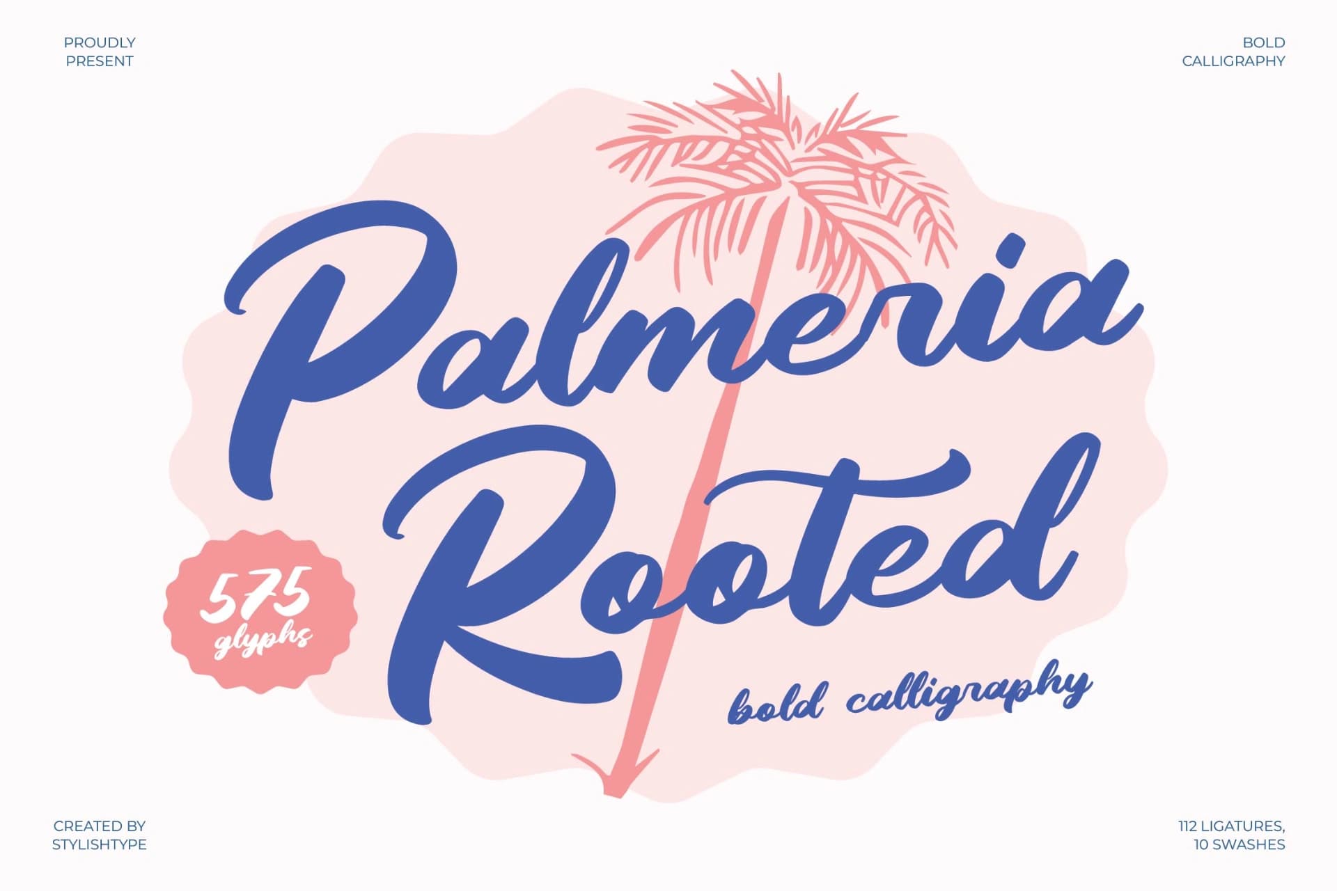 Preview of Palmeria Rooted - Bold Calligraphy Font font