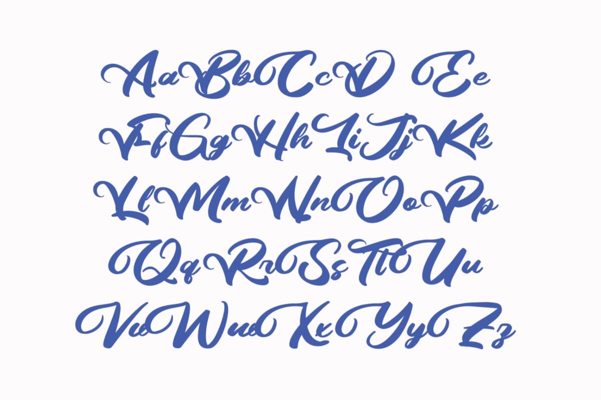 Palmeria Rooted - Bold Calligraphy Font font preview 9