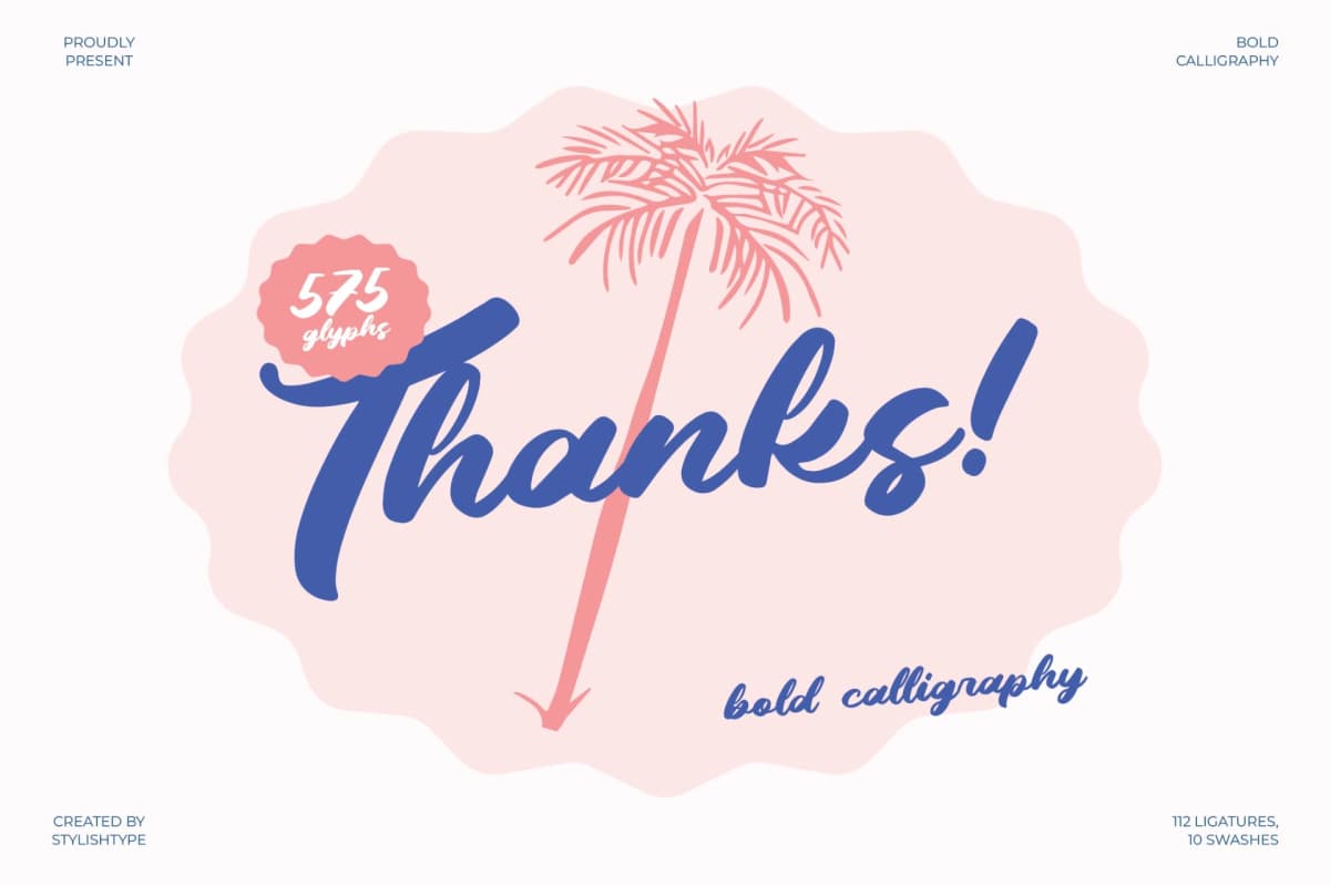 Palmeria Rooted - Bold Calligraphy Font font preview 15
