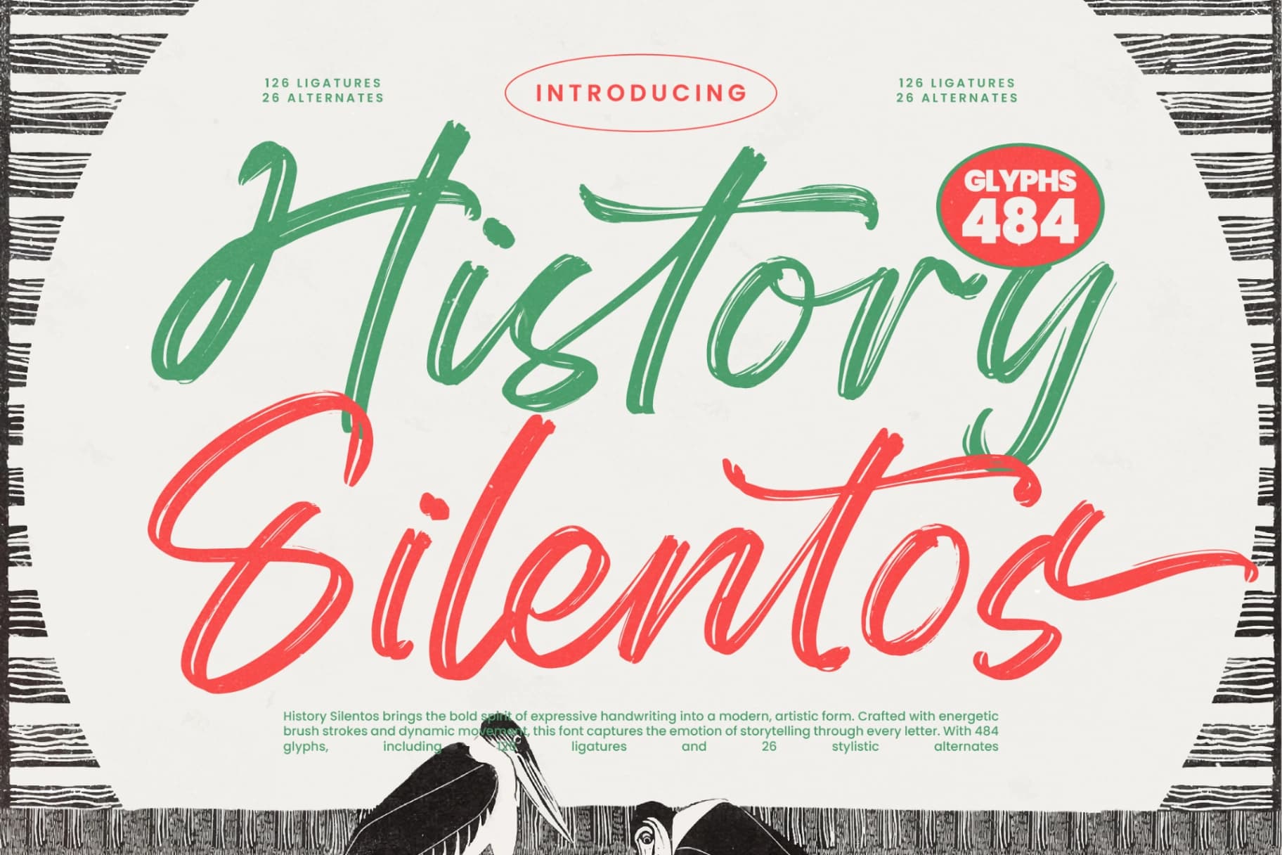 Preview of History Silentos - Brush Script Font font