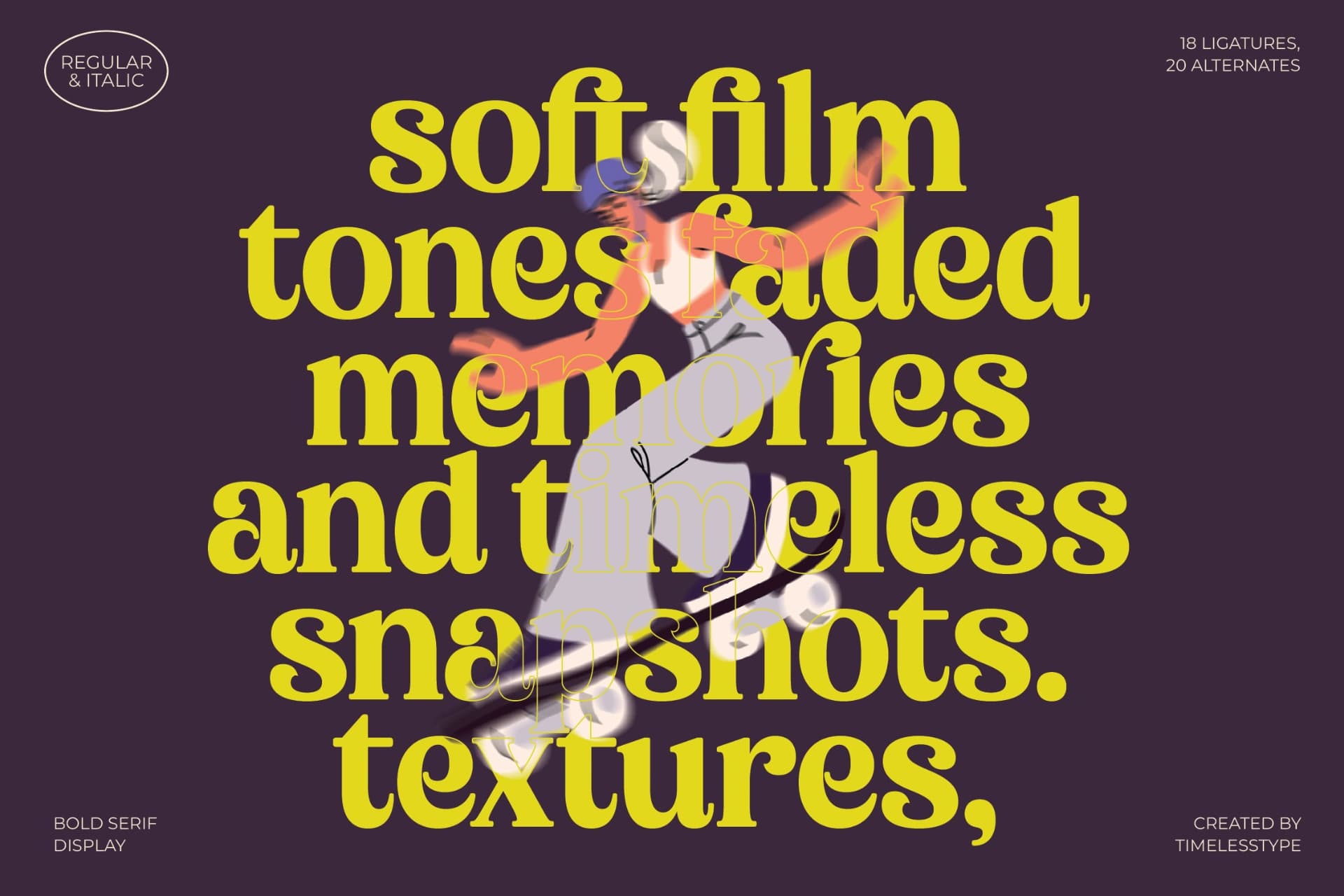 Preview 3 for Bikers - Groovy Serif Display Font