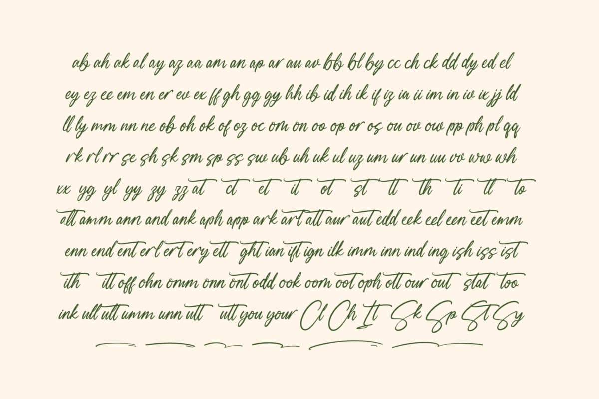 Preview 13 for Vibrant Morning - Modern Handwritten Font