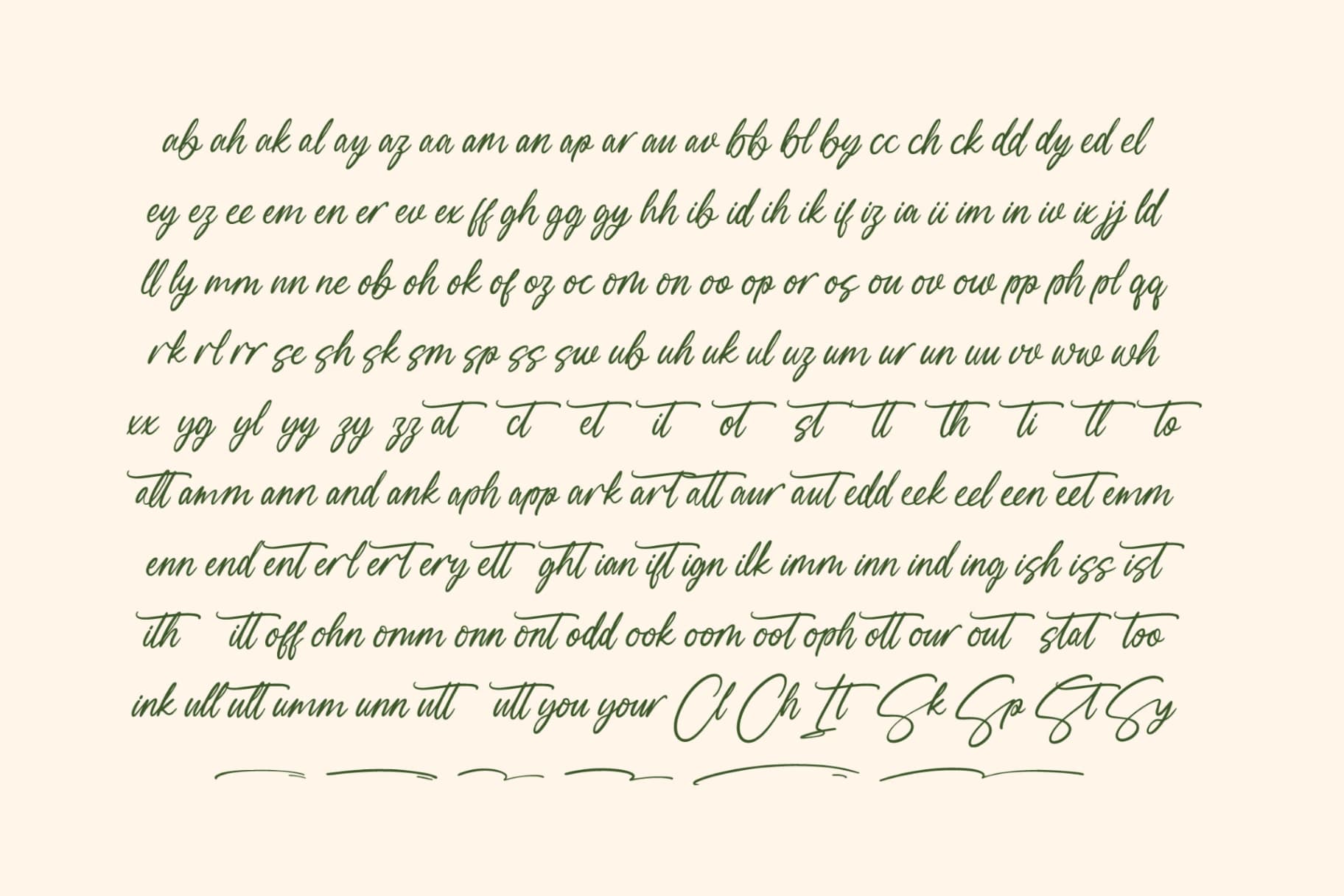 Preview 13 for Vibrant Morning - Modern Handwritten Font