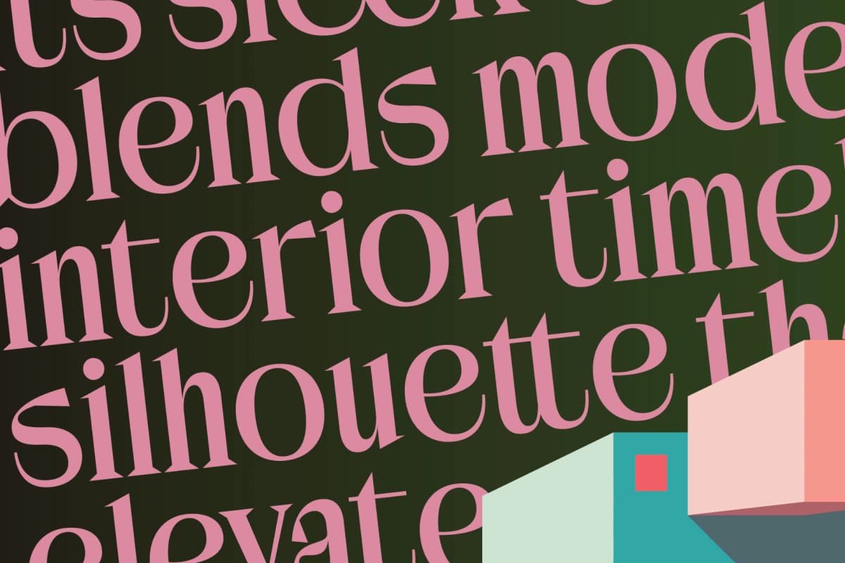 Kanoffe Dramed - Bold Tall Serif Font font preview 3