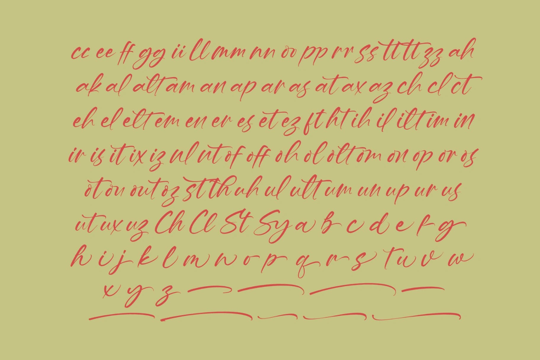 Preview 13 for Hevling Justien – Bold Brush Font