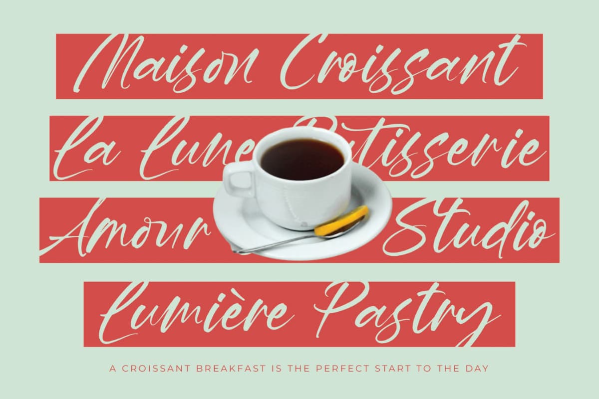 Hevling Justien – Bold Brush Font font preview 11