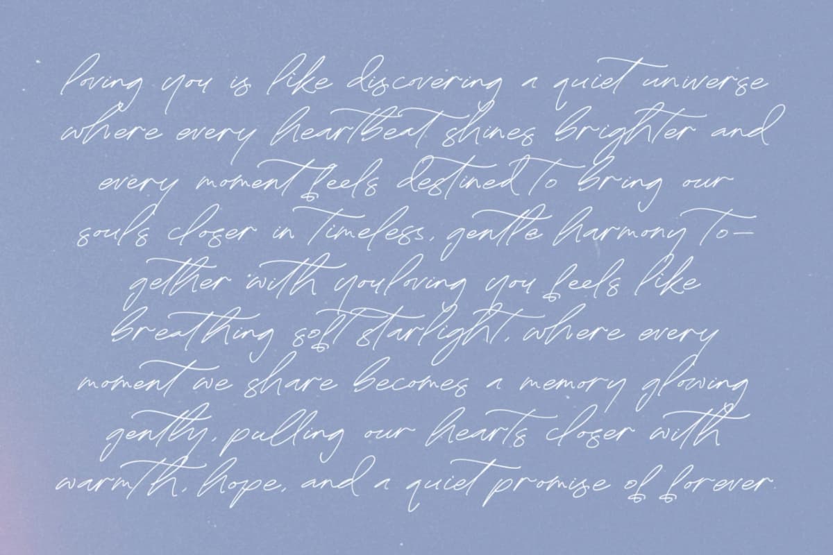 Preview 12 for Midnight Classic - Elegant Script Font