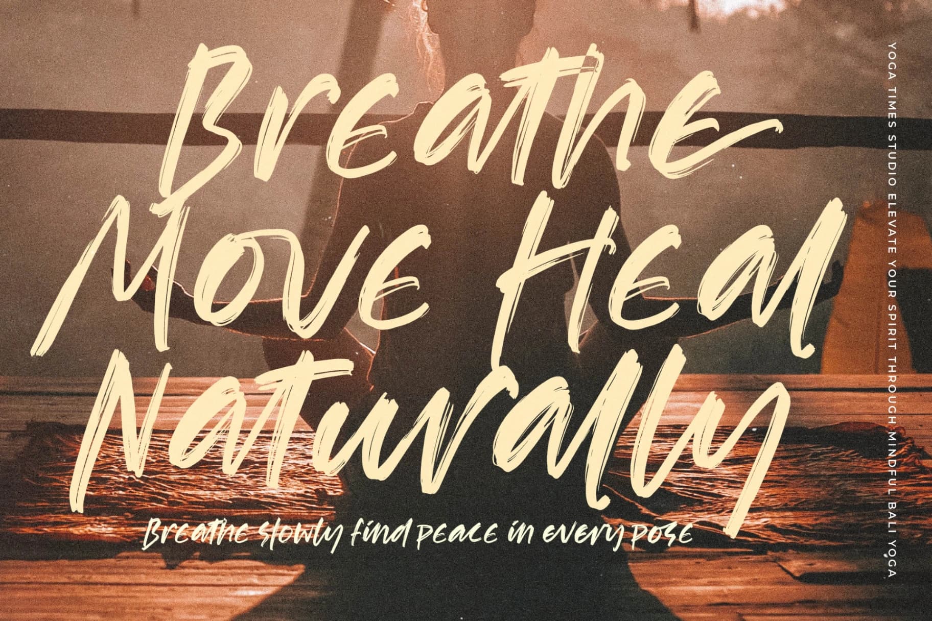Preview 3 for Haruki Stroke - Modern Handbrush Font