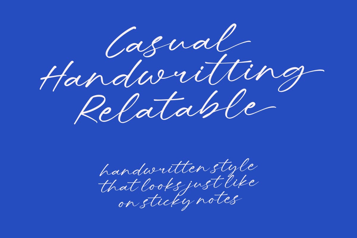 Letters Blushing Touch – Sticky Notes Font font preview 8