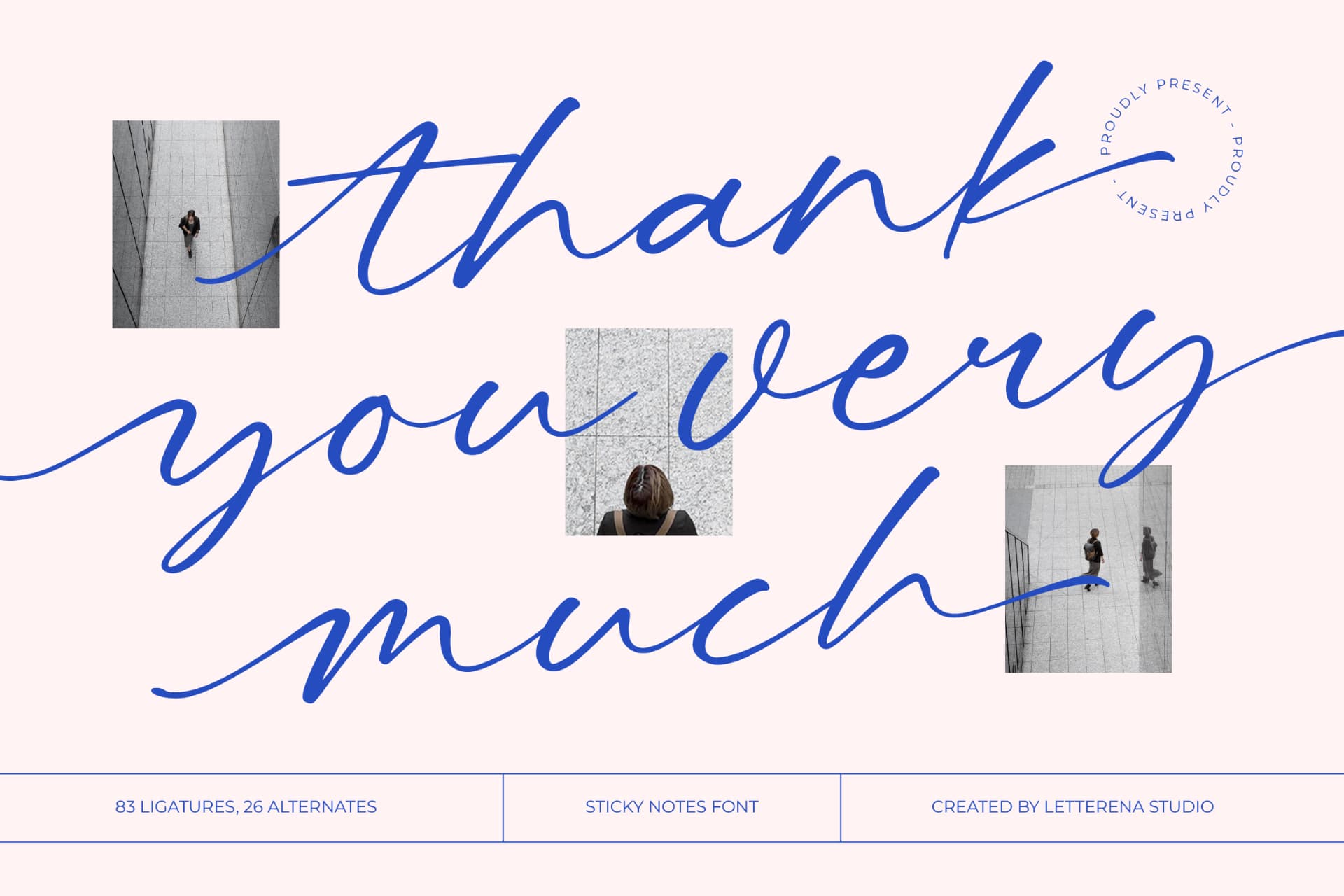 Preview 15 for Letters Blushing Touch – Sticky Notes Font